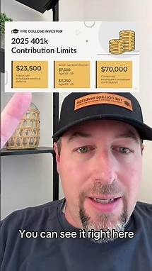 Video thumbnail for The IRS just announced the new 401k and IRA contribution limits for 2025. #401k #IRA #taxes