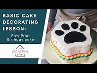 Video thumbnail for Paw Print Birthday Cake Full Tutorial | Basic Cake Decorating Lesson