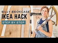 Video thumbnail for IKEA Billy Bookcase Hack - Create an arched and reeded bookcase cabinet for an elevated look.