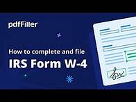 Video thumbnail for How to Fill Out a W-4 Tax Form?