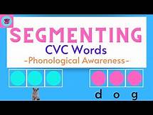 Video thumbnail for Segmenting / CVC Words / Phonological Awareness / Phonemic Awareness / Kindergarten / Preschool