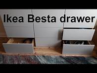 Video thumbnail for Ikea Besta drawer assembly & installation