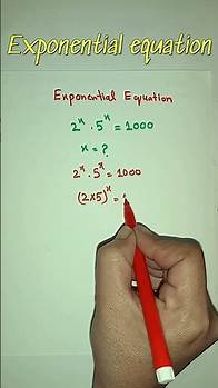Video thumbnail for Exponential Equations Explained: A Beginner’s Guide #maths #basicmath #mathstricks