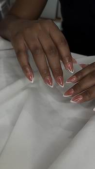 Video thumbnail for French Nail Set Tutorial with Almond Shape | Nail Design Vlog