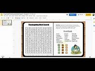 Video thumbnail for Digital Interactive Activities (Thanksgiving Word Search)