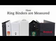 Video thumbnail for How are Ring Binders Measured?...with an answer