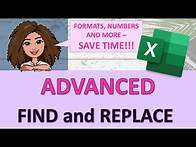 Video thumbnail for Advanced find and replace tricks in excel (save hours of time!!!)