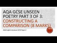 Video thumbnail for AQA Unseen Poetry Part 3