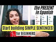 Video thumbnail for Learn The PRESENT Tense In Spanish| For BEGINNERS| Build Simple Sentences Now! - Spanish Gitana