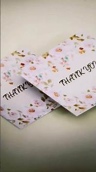 Video thumbnail for thank you card templates/ business card template/ Canva templates / Instant download template