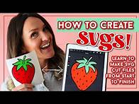 Video thumbnail for How to create SVGS! Learn to make cut files from start to finish!