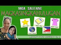 Video thumbnail for Mga Salitang Magkasingkahulugan | Online Learning - Filipino Lesson