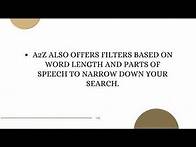 Video thumbnail for A2z Word Unscrambler Scrabble Word Finder Scrabble Cheat | A2z Word Finder for Scrabble and Words
