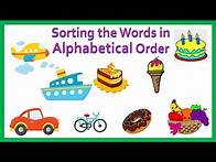Video thumbnail for ABC order Words Sorting, English Grade 1, Alphabetical Order, Primary Kids Educational Videos