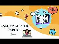 Video thumbnail for CSEC English B - Paper 1 - Drama - Items 1-10 (May/June 2019) Tolroy and Moses