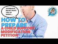 Video thumbnail for HOW TO PREPARE A PETITION TO MODIFY AN EXISTING CHILD SUPPORT ORDER
