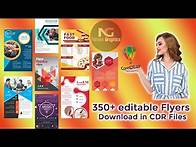 Video thumbnail for 350+ editable Flyers Download in CDR Files | Noreen Graphics |