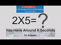 Video thumbnail for 2 to 10 Times Table Quiz | Interactive 2 to 10 Multiplication Table