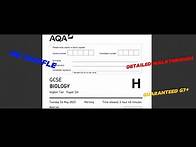 Video thumbnail for GCSE AQA Biology Paper 1 2023 WALKTHROUGH