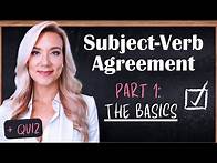 Video thumbnail for Subject Verb Agreement for Beginners | Part 1: The Basic Rules of English Grammar