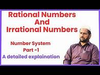 Video thumbnail for rational and irrational numbers || number system ||class 9 chapter 1