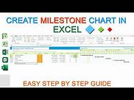 Video thumbnail for How to Create a Milestone Chart & Timeline in Excel