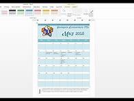Video thumbnail for How to easily make a custom calendar using MS Word and templates