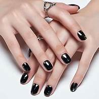 Video thumbnail for GLAMERMAID 3D Star Black Extra Short Press on Nails, Handmade Fake Nails Short Squoval, Natural Round Square Glue on Nail Glossy Gel, Acrylic False Nail Manicure Kits for Women, Reusable Stick on Nail