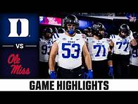 Video thumbnail for Duke vs. Ole Miss Game Highlights | 2024 ACC Football