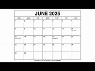 Video thumbnail for Free Printable June 2025 Calendar Templates With Holidays - Wiki Calendar