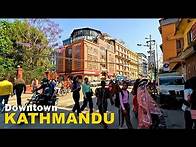 Video thumbnail for 4K Virtual Walking Tour through Downtown Kathmandu, NEPAL - City Walks 2023