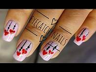 Video thumbnail for Easy Adorable and Cute Hearts 💕 Nail Art - Valentine Special Heart Nail Art