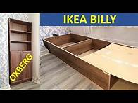Video thumbnail for Ikea Billy bookcase with doors assembly