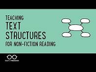 Video thumbnail for Teaching Text Structures for Non-Fiction Reading
