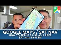 Video thumbnail for HOW TO SETUP & USE GOOGLE MAPS AS A FREE IN CAR SAT NAV | AVOID CAR RENTAL CHARGES