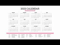 Video thumbnail for Printable Year 2023 Calendar Templates with Holidays - VL Calendar