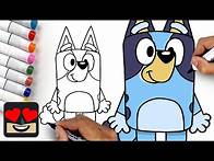 Video thumbnail for How To Draw Bluey for Beginners
