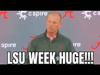 Video thumbnail for Kalen DeBoer Press Conference ahead of LSU | Cole Adams out for the season | MUST WIN game for Bama