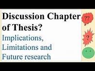 Video thumbnail for How to Write Discussion Chapter of Thesis Research