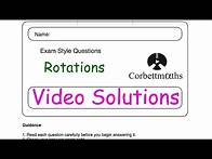 Video thumbnail for Rotations Answers - Corbettmaths