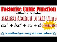 Video thumbnail for Factorize cubic polynomial 🔥 How to factorise cubic polynomial #mathematics #class10 #class12