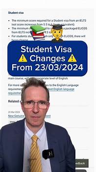 Video thumbnail for Changes to Student Visa Requirements from 23/03/2024