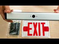 Video thumbnail for ELRT-R Edge Lit LED Exit Sign - Modern Design Exit Sign