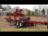 Video thumbnail for 2024 Cook's HD3238 Portable Sawmill Demo