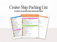 Video thumbnail for Cruise Packing Checklist Printable, Travel Packing List, Travel Itineraries, Ship Vacation Holiday Trip Planner Kit, Canva Editable Template - Etsy