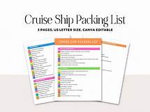 Video thumbnail for Cruise Packing Checklist Printable, Travel Packing List, Travel Itineraries, Ship Vacation Holiday Trip Planner Kit, Canva Editable Template - Etsy