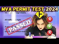 Video thumbnail for MVA Permit Test 2025 | MVA Permit Practice Test | Online Questions and Answers 1