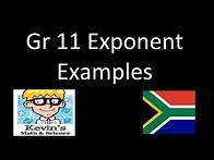 Video thumbnail for 1) Exponent laws gr11 Part 2