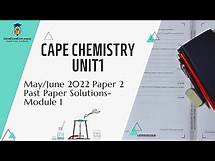 Video thumbnail for CAPE Chemistry Unit 1 May/June 2022 Paper 2 Past Paper Solutions-Module 1