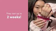 Video thumbnail for Glamnetic Press On Nails - Pinch Me | Short Oval Fake Nails, Blush Pink with a Glossy, Glazed Finish for Weddings, Reusable | 15 Sizes - 30 Nail Kit with Glue